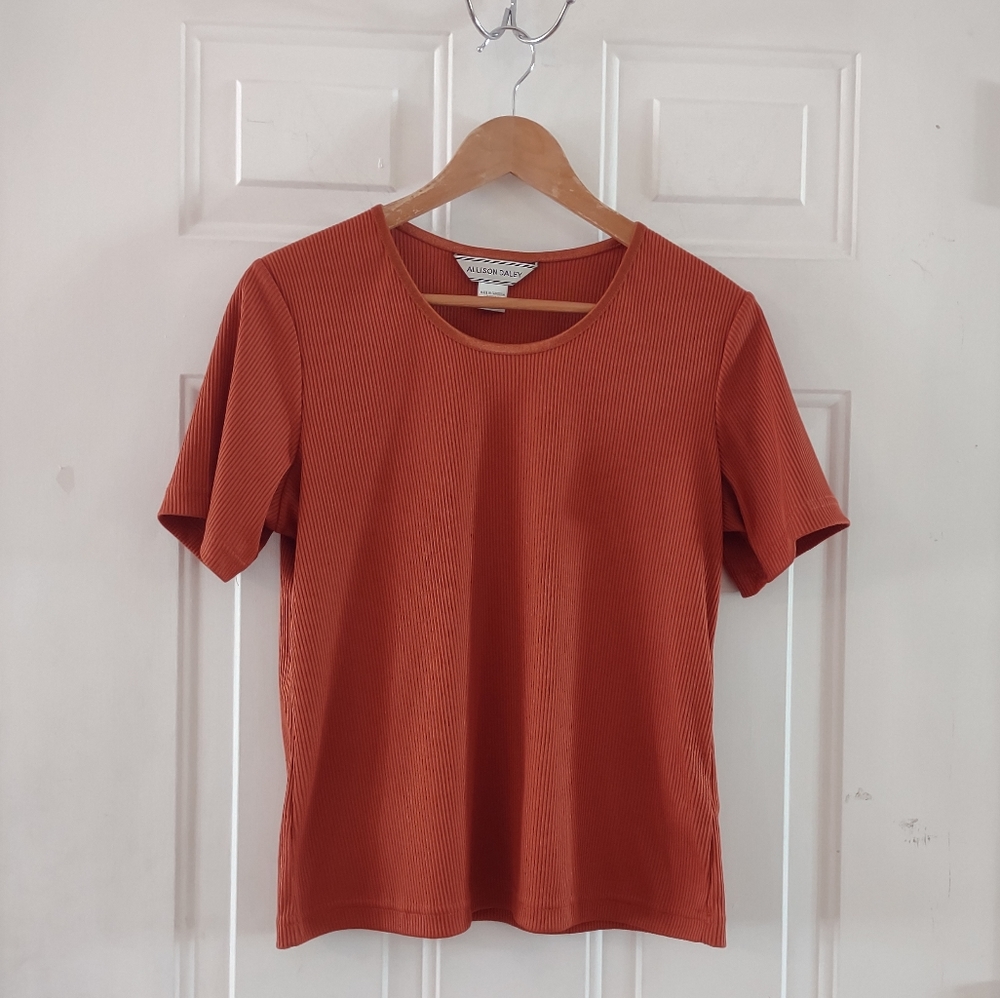 Allison Daley Short Sleeves Women's Blouse. Size M